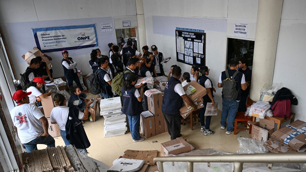 Foto de las elecciones en Perú (AFP)