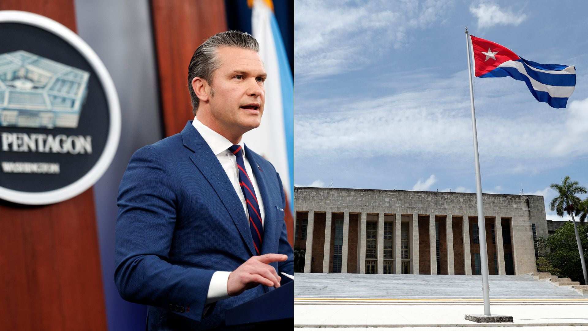 Pete Hegseth, jefe del Pentágono/ Palacio de la Revolución - Foto EFE