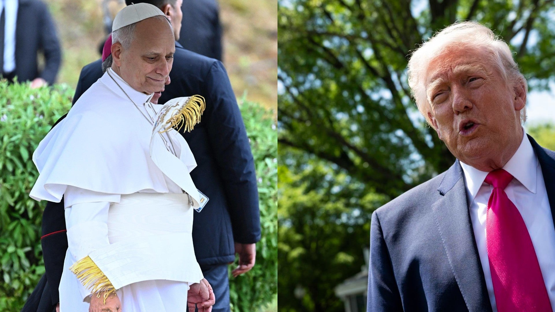 El papa León XIV y Donald Trump. (EFE)