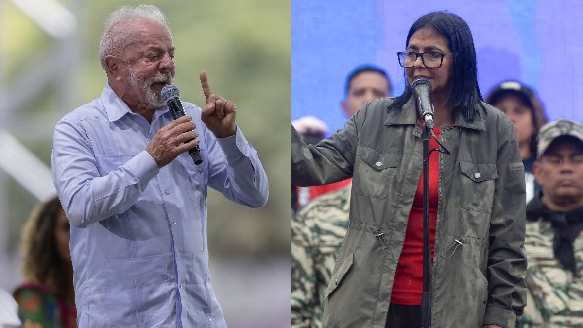 Lula da Silva y Delcy Rodríguez (EFE)