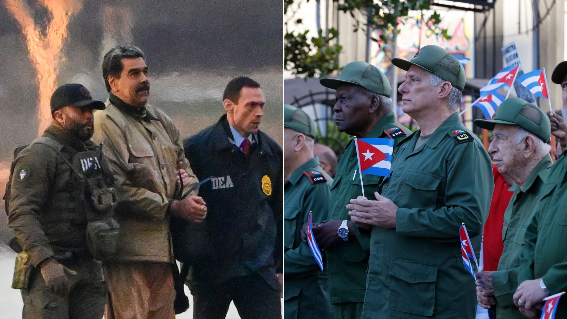Nicolás Maduro/ Miguel Díaz-Canel - Fotos EFE