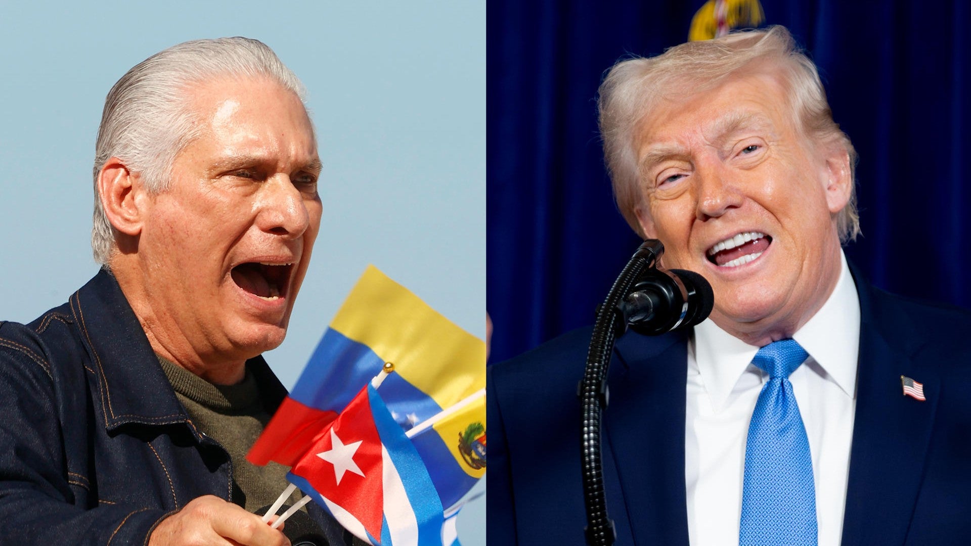 Miguel Díaz Canel y Donald Trump / FOTO: EFE