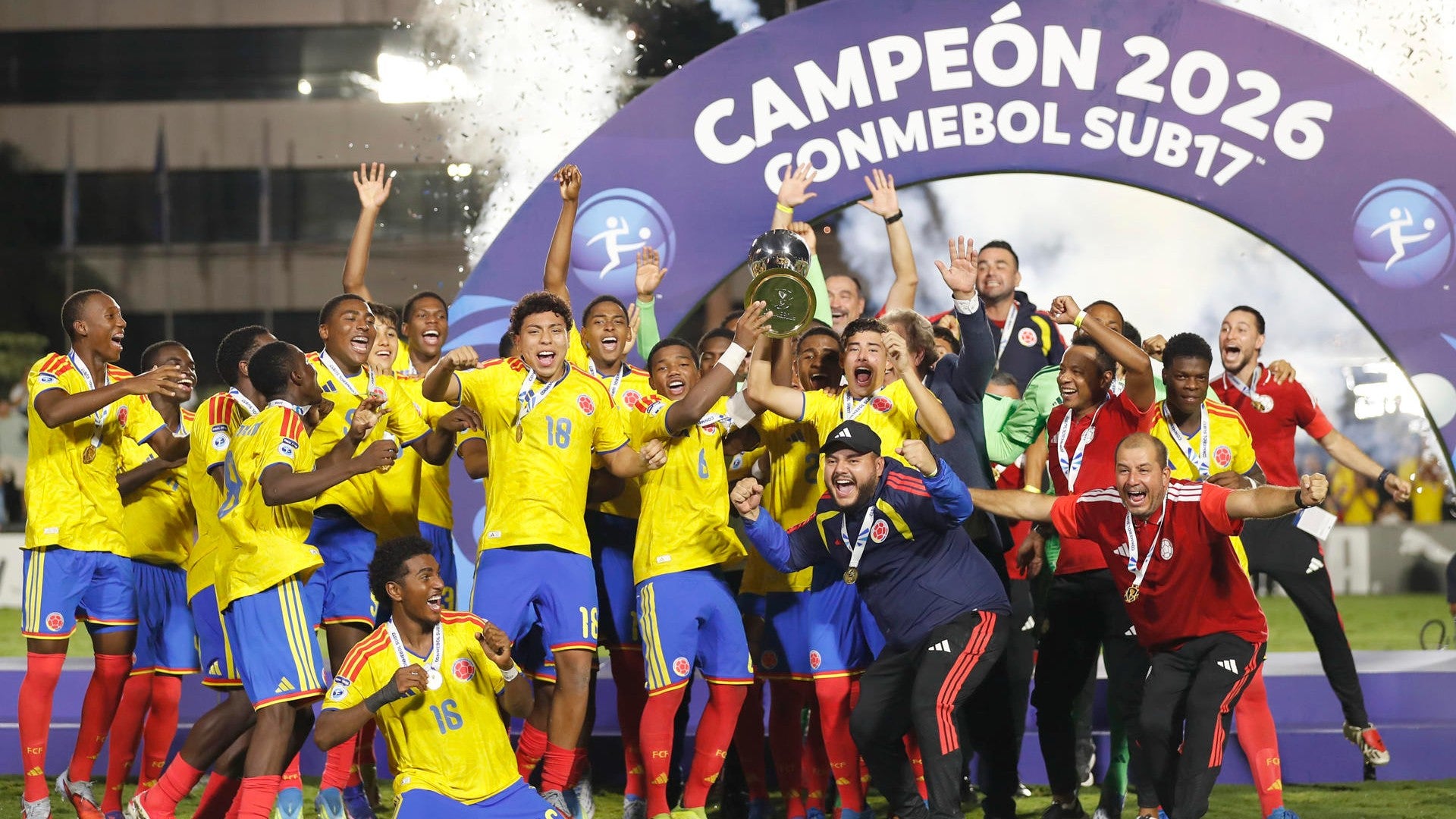 Selección Colombia campeón del Sudamericano Sub-17 / FOTO: EFE