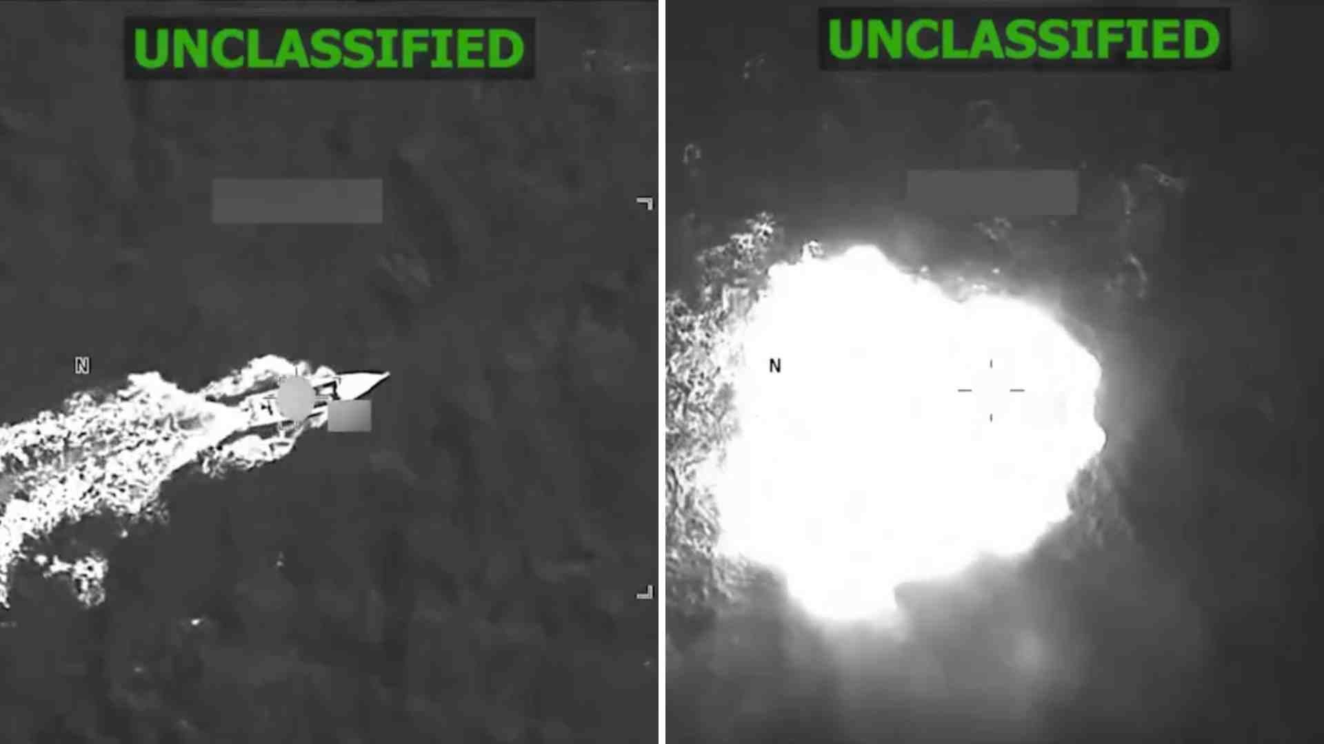 Ataques de EE. UU. en el Caribe - Captura de video Comando Sur