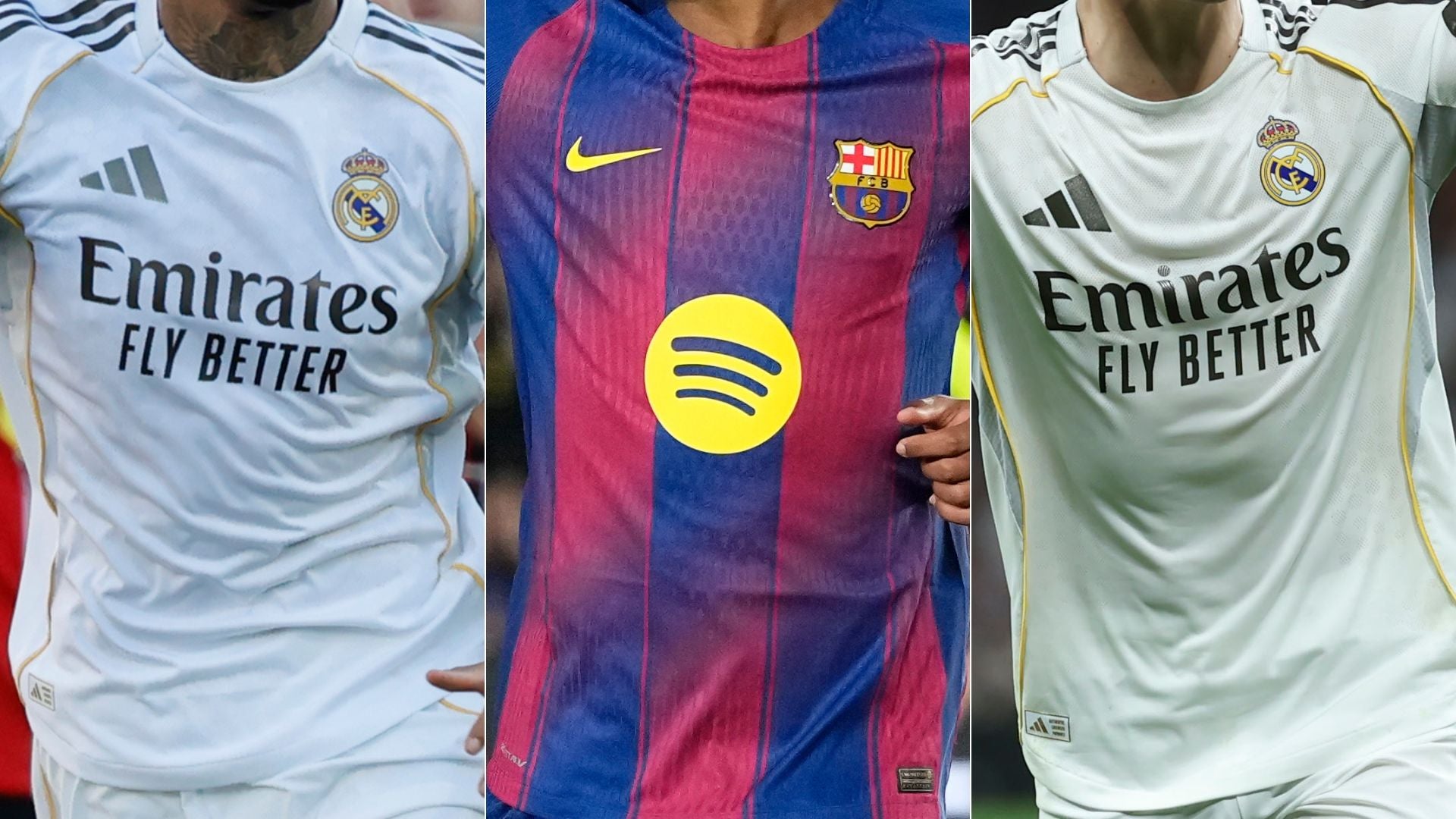 Futbolistas del Real Madrid y Barcelona - Fotos EFE