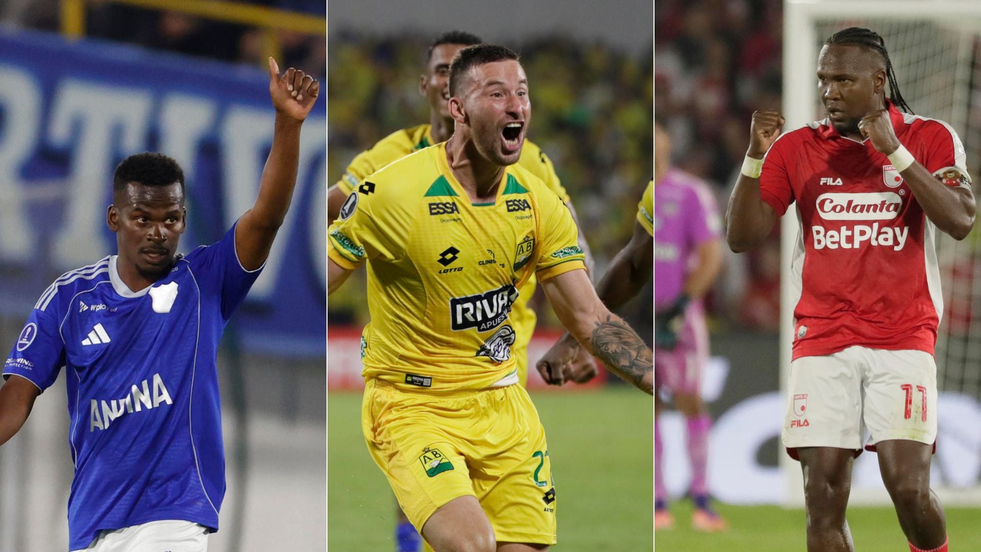 Carlos Darwin Quintero, Luciano Pons y Hugo Rodallega - Fotos: EFE