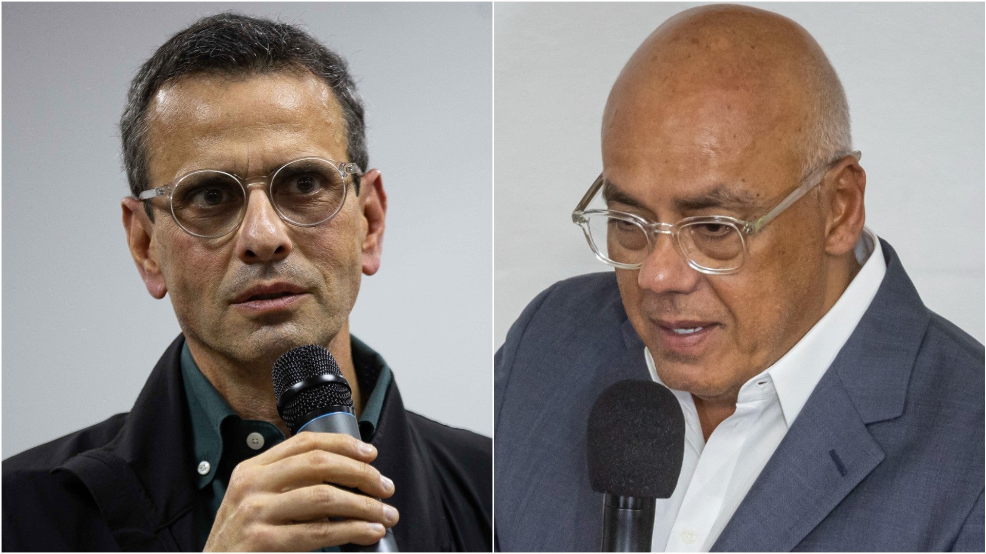 Henrique Capriles, diputado de la ilegítima AN de Venezuela / Jorge Rodríguez, presidente de la ilegítima AN de Venezuela - Fotos: EFE