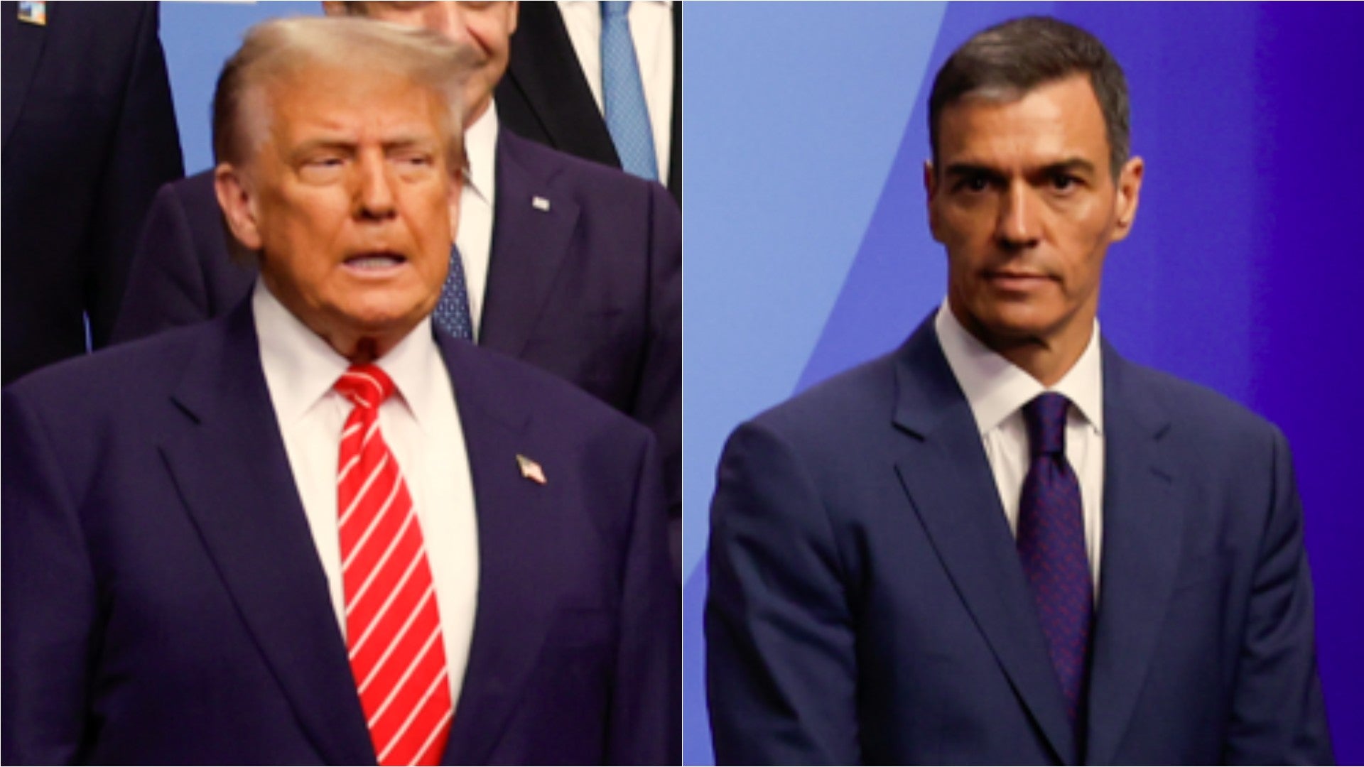 Donald Trump, presidente de EE. UU. / Pedro Sánchez, presidente del Gobierno de España - Fotos: EFE