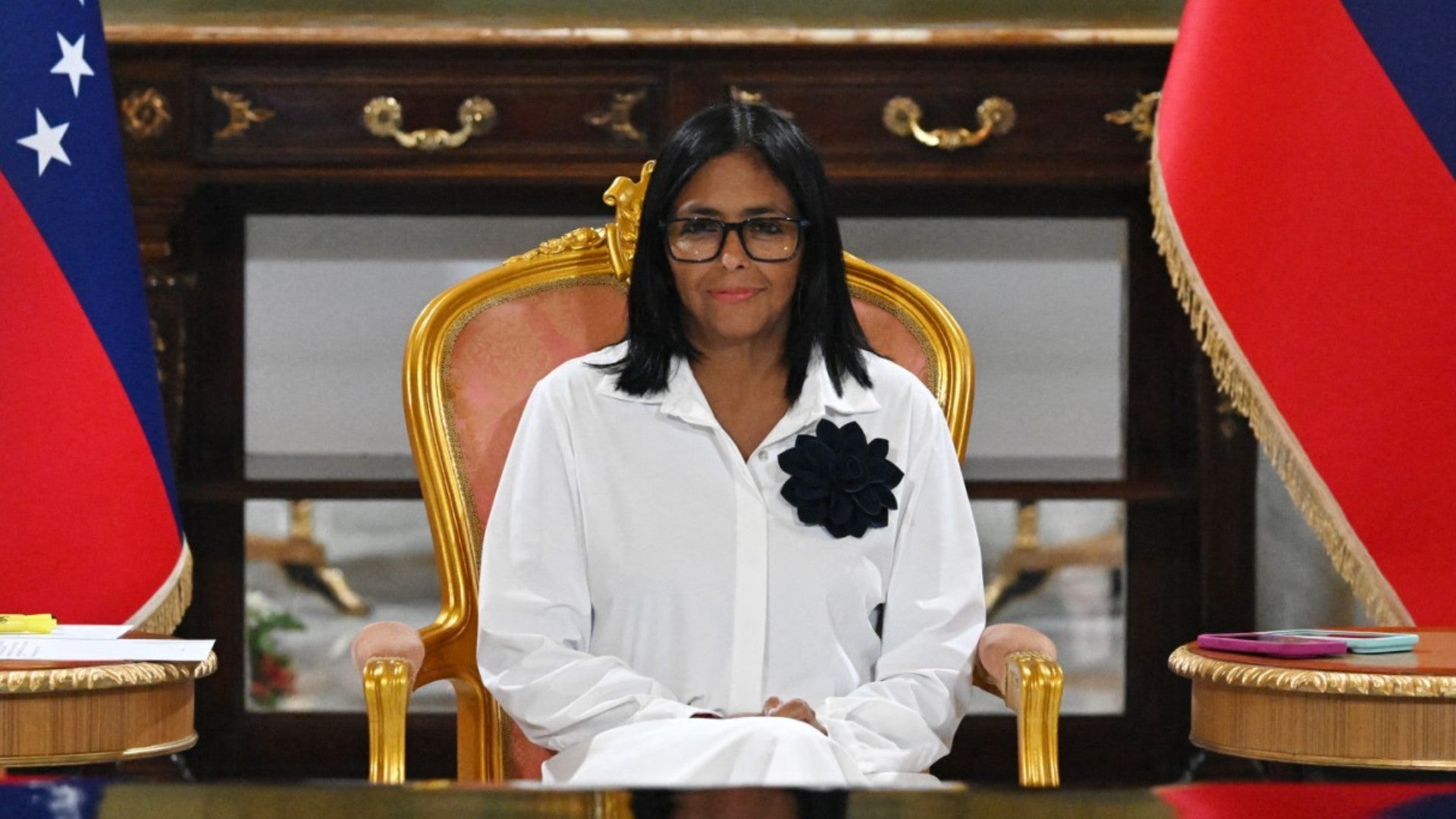Delcy Rodríguez, jefe encargada del régimen venezolano - Foto: AFP