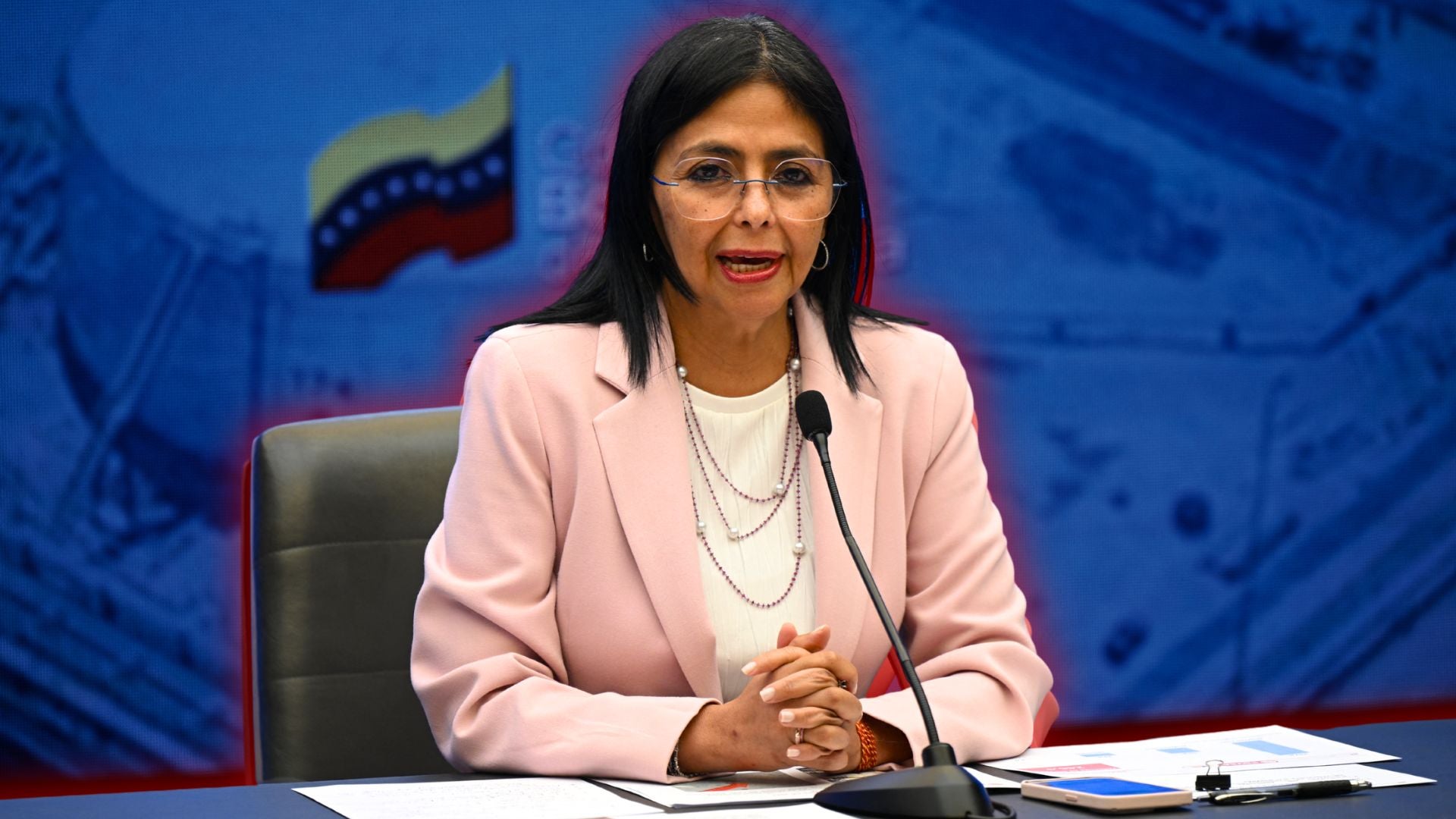 Delcy Rodríguez, líder del régimen de Venezuela | Foto AFP
