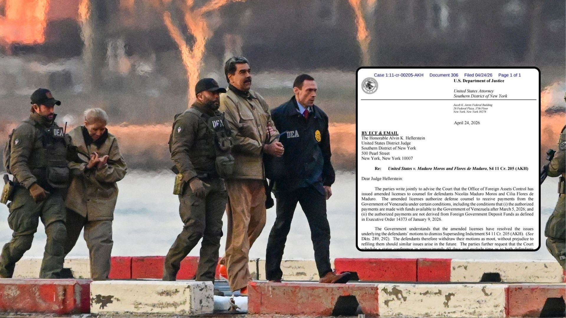 Captura de Nicolás Maduro - EFE /Documento Departamento de Justicia de EE. UU.