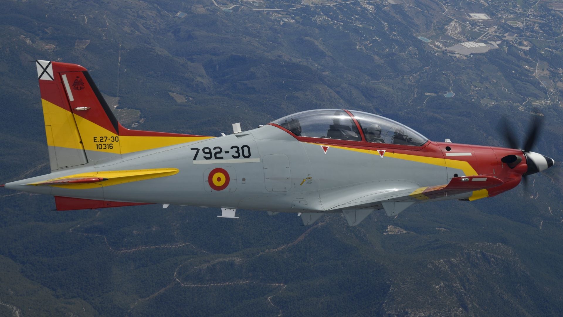 Princesa de Asturias en el Pilatus PC-21 | Foto Casa de Su Majestad El Rey