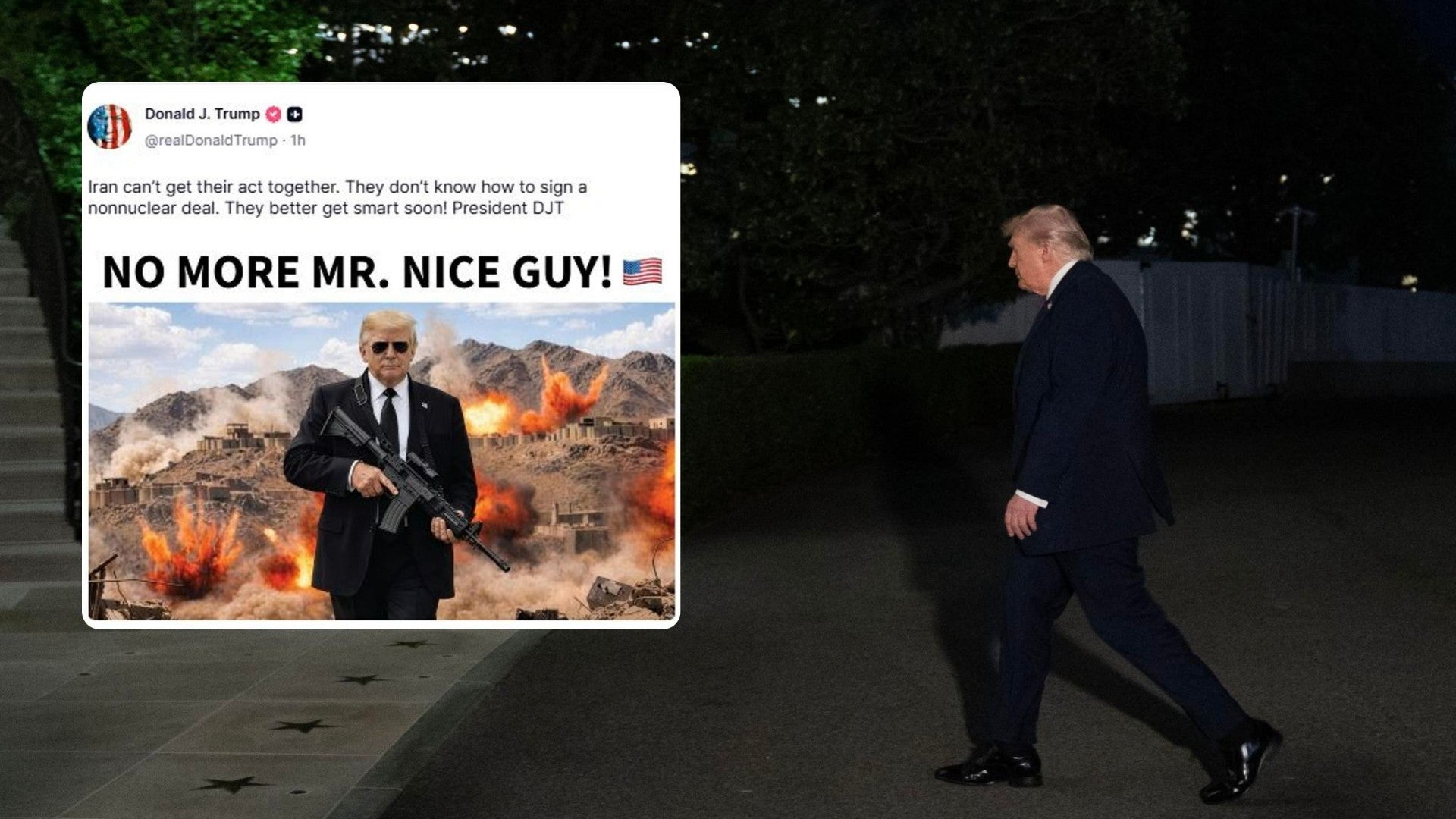 Donald Trump envía mensaje a Irán. (EFE)