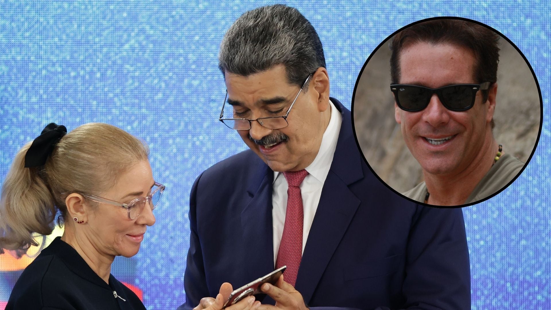 Cilia Flores, primera dama de la dictadura de Venezuela, Nicolás Maduro, dictador de Venezuela / Fernando Carrillo, actor venezolano - Fotos: EFE