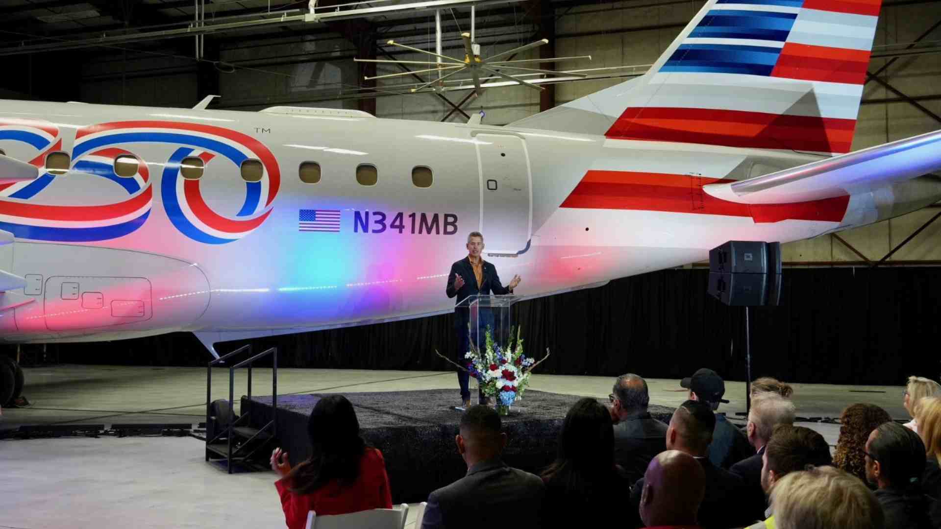 Avión de American Airlines - Foto por Sean Duffy, secretario de Transporte de los Estados Unidos