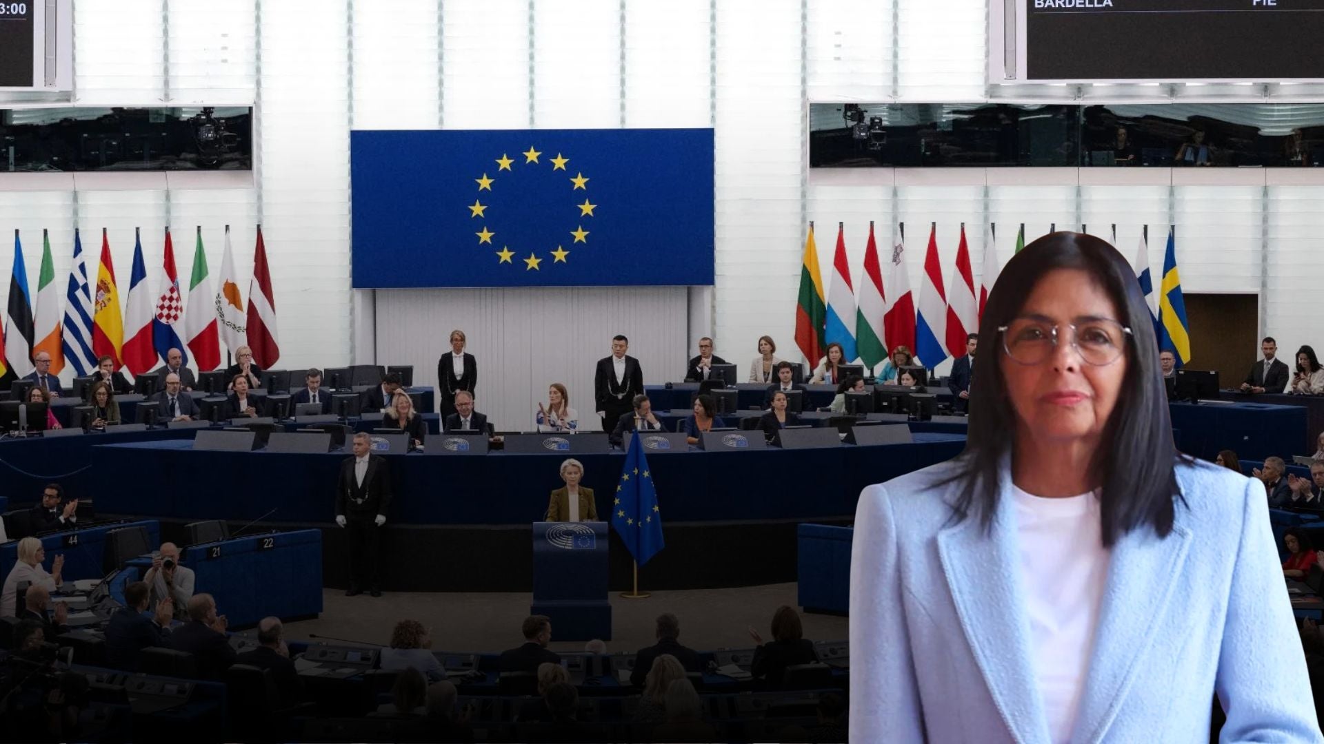 Parlamento Europeo (AFP) - Delcy Rodríguez
