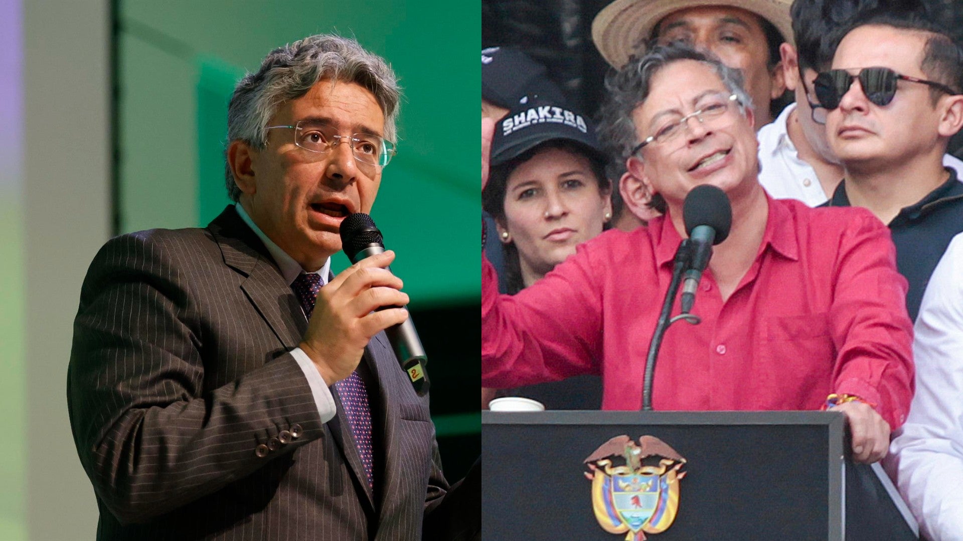 Enrique Gómez y Gustavo Petro / FOTO: EFE