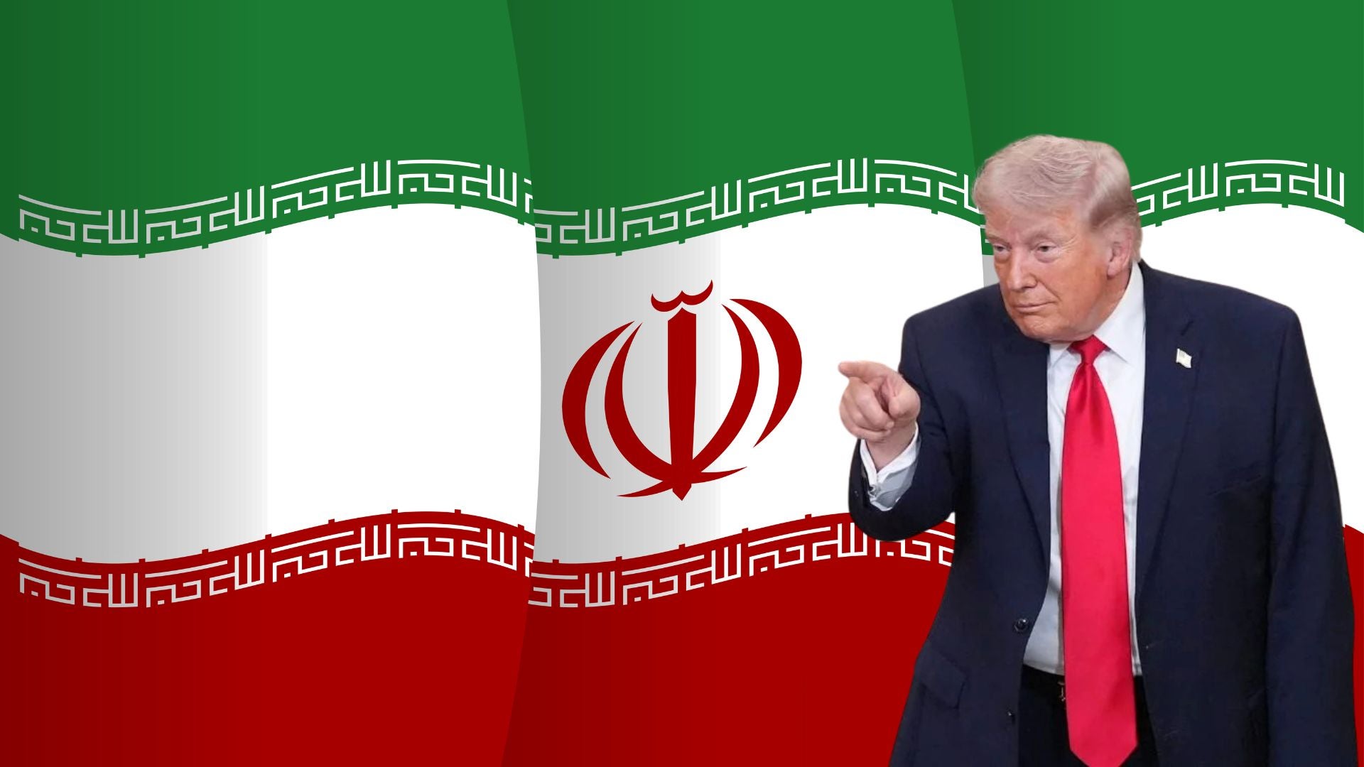 Bandera de Irán (Canva) - Donald Trump (AFP)