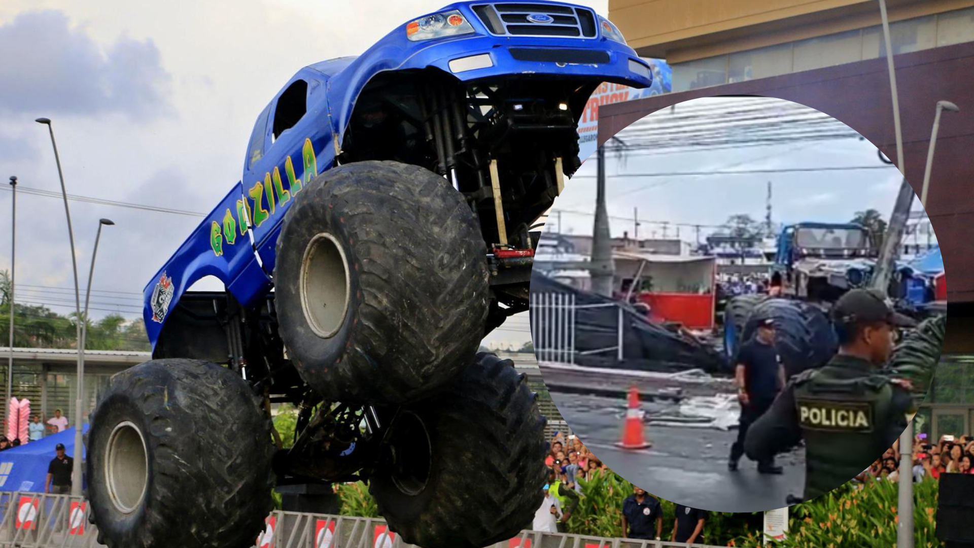 Monster Truck atropella a más de 30 personas en Popayán / FOTO: Referencia EFE