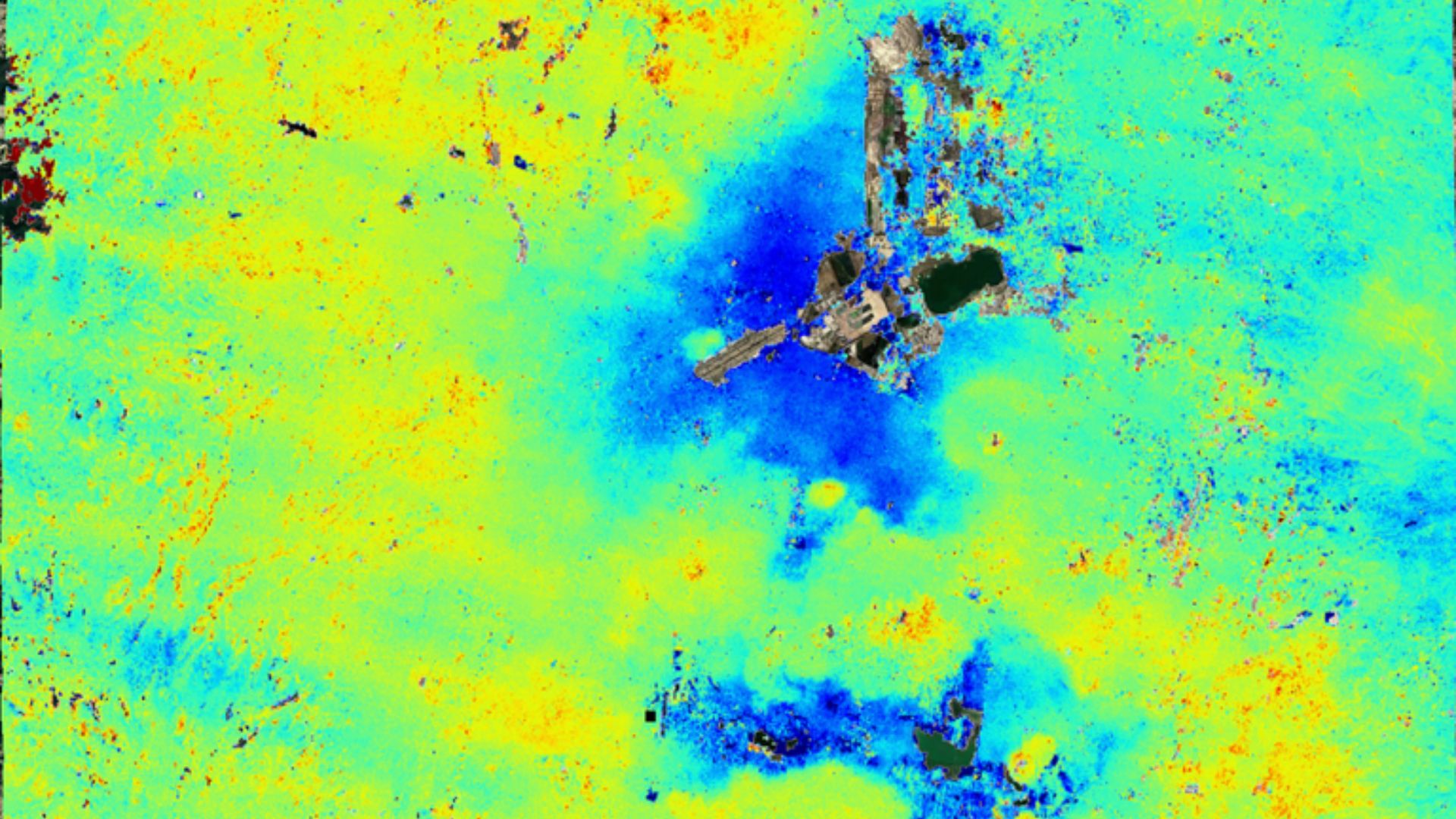 Hundimiento de ciudad latinoamericana | Foto NASA