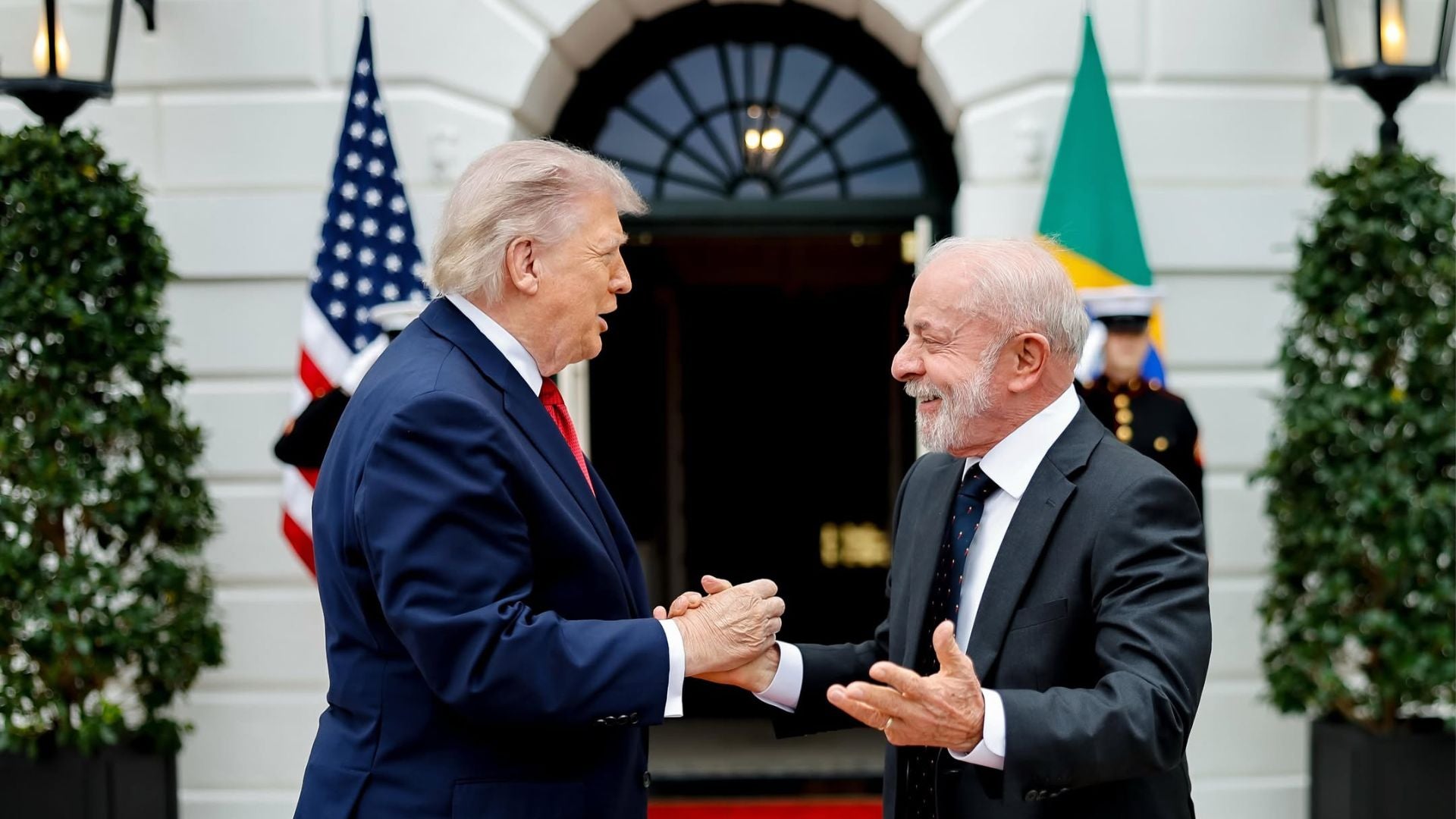 Fotos: Donald Trump y Lula da Silva - IG @lulaoficial