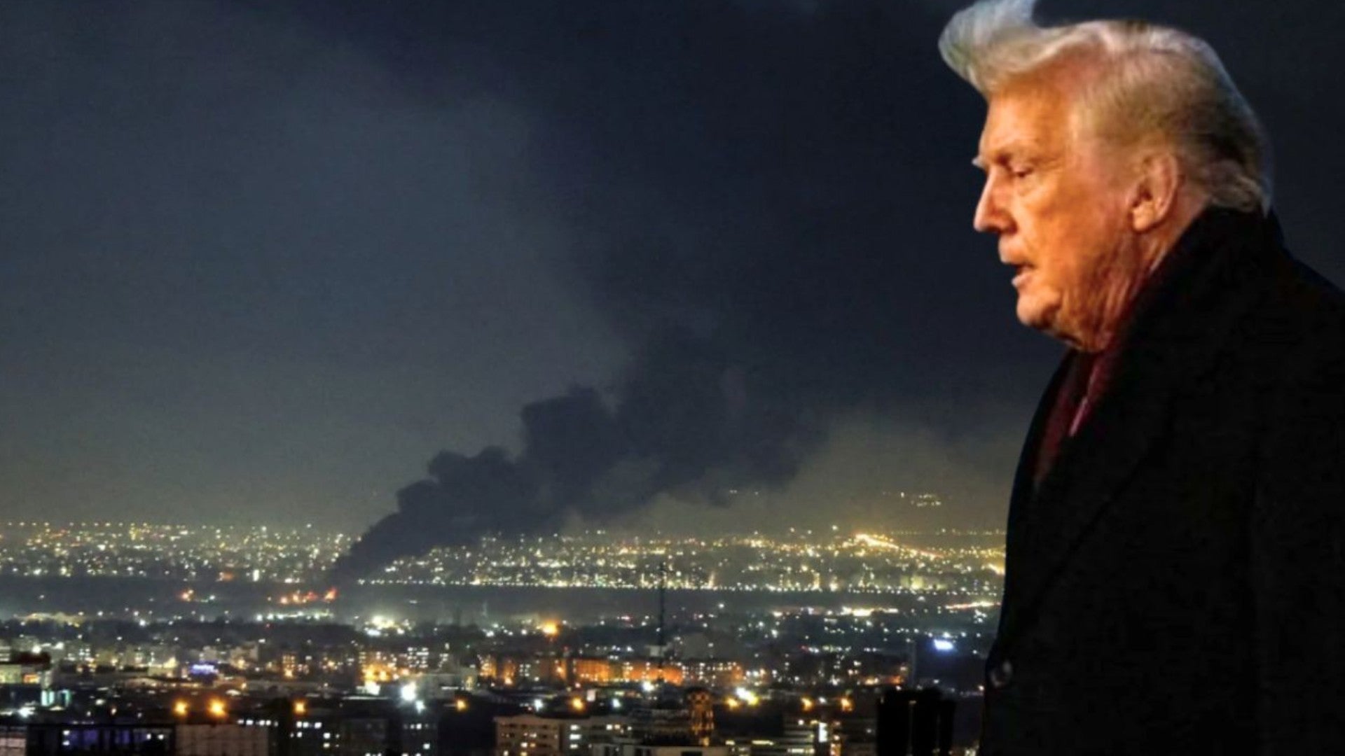 Trump e imagen de Irán (AFP y EFE)