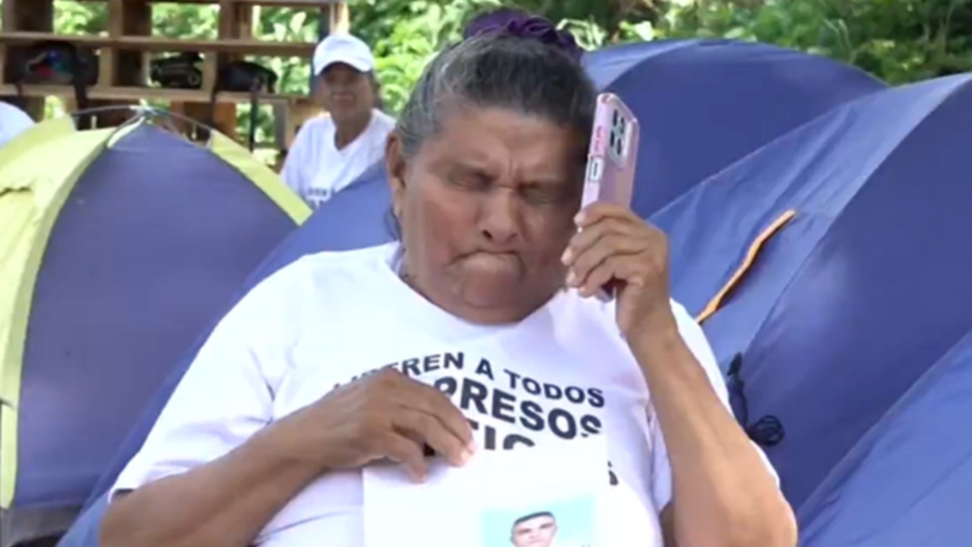 Elia Correa, madre del prisionero político venezolano Alejandro Apolinar - Foto: NTN24