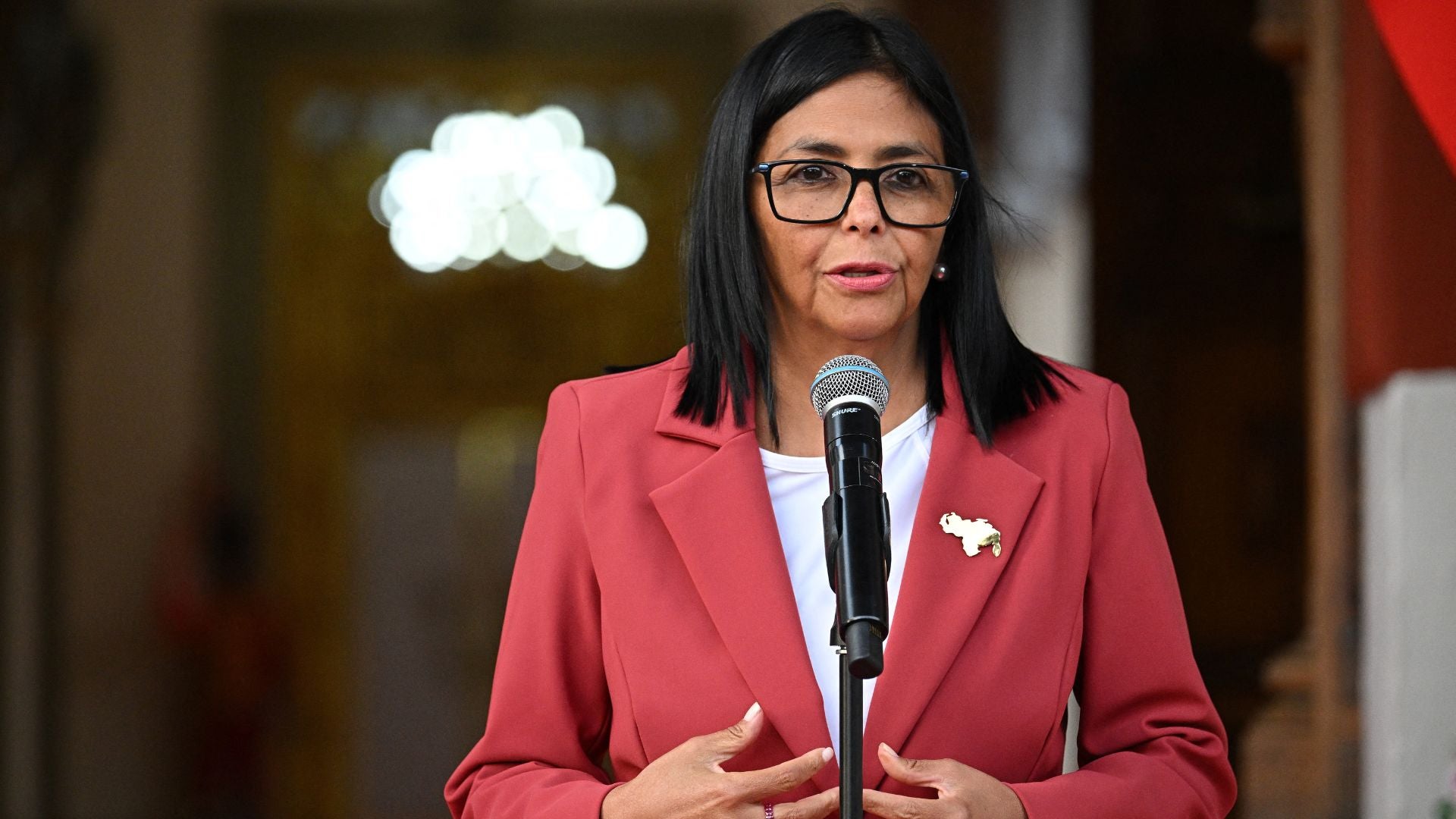 Delcy Rodríguez sobre la disputa de Esequibo con Guyana - Foto: AFP