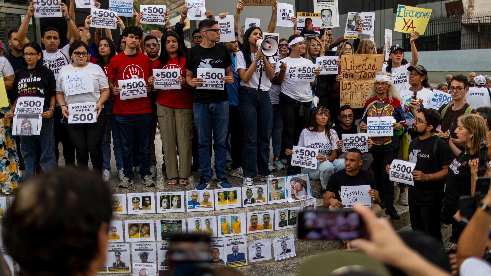 Manifestación para la libertad de los presos políticos en Venezuela - Foto EFE