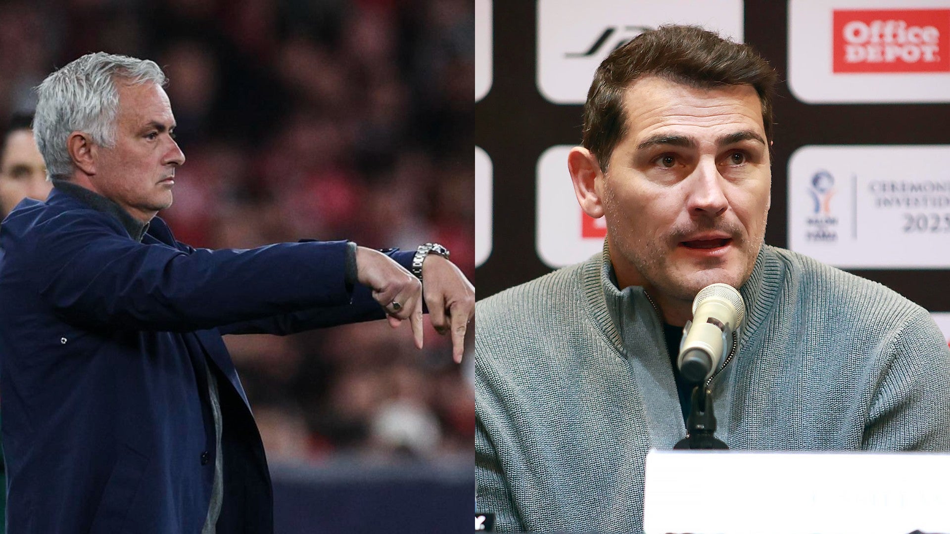 José Mourinho e Iker Casillas (EFE)
