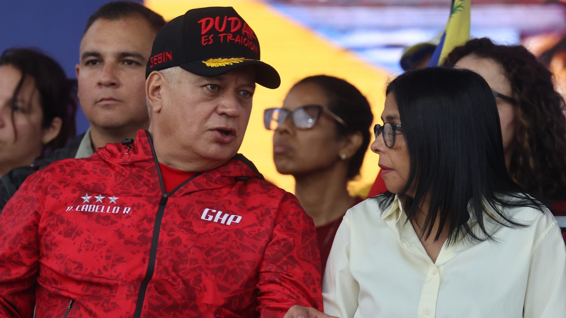 Diosdado Cabello y Delcy Rodríguez, jefes de la cúpula dictatorial de Venezuela - Foto: EFE