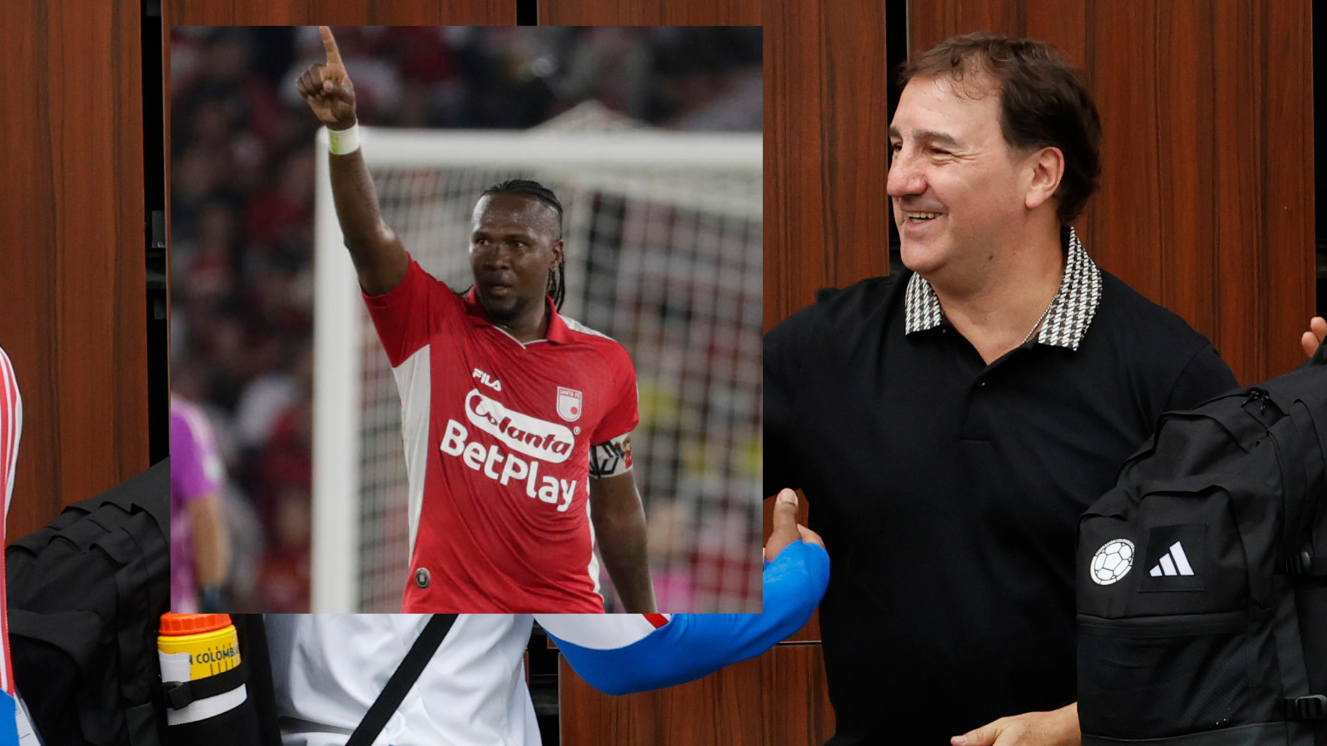 Hugo Rodallega y Néstor Lorenzo / FOTO: EFE