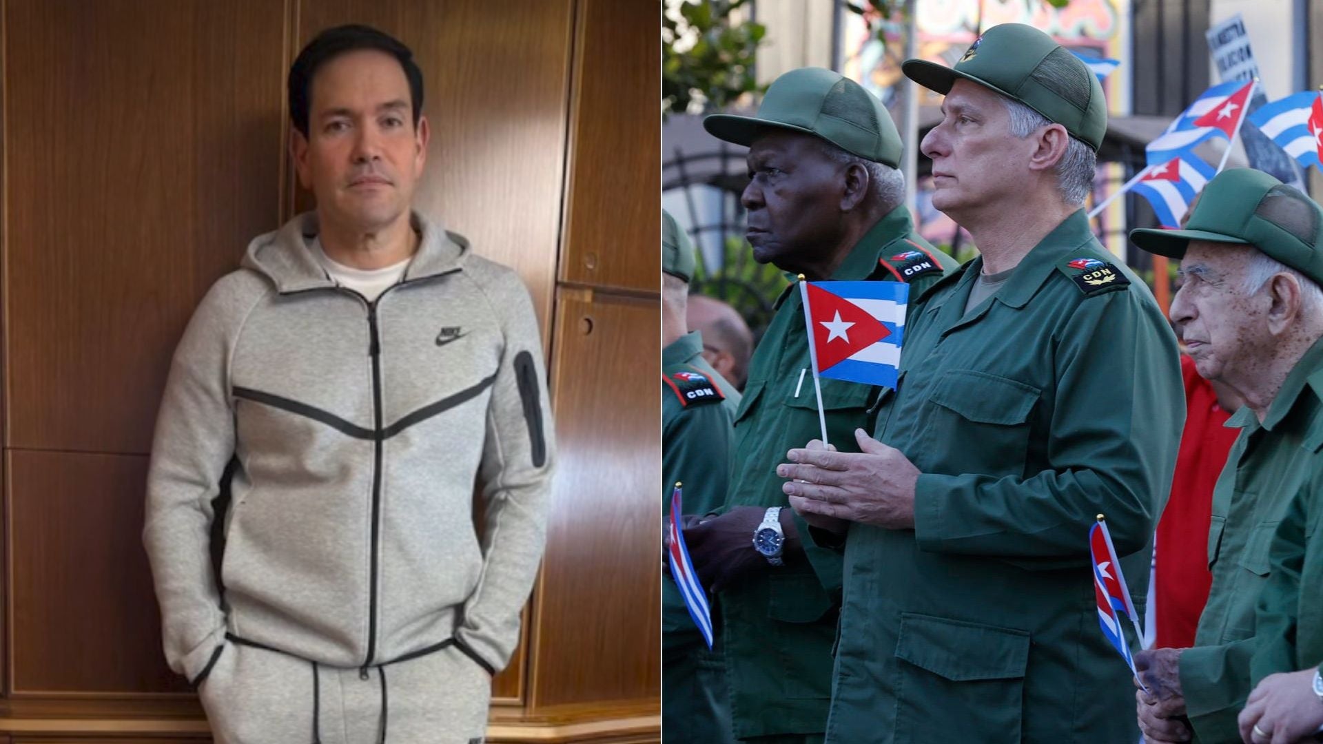 Fotos: Marco Rubio - Captura video IG: @whitehouse/ Miguel Díaz-Canel - EFE