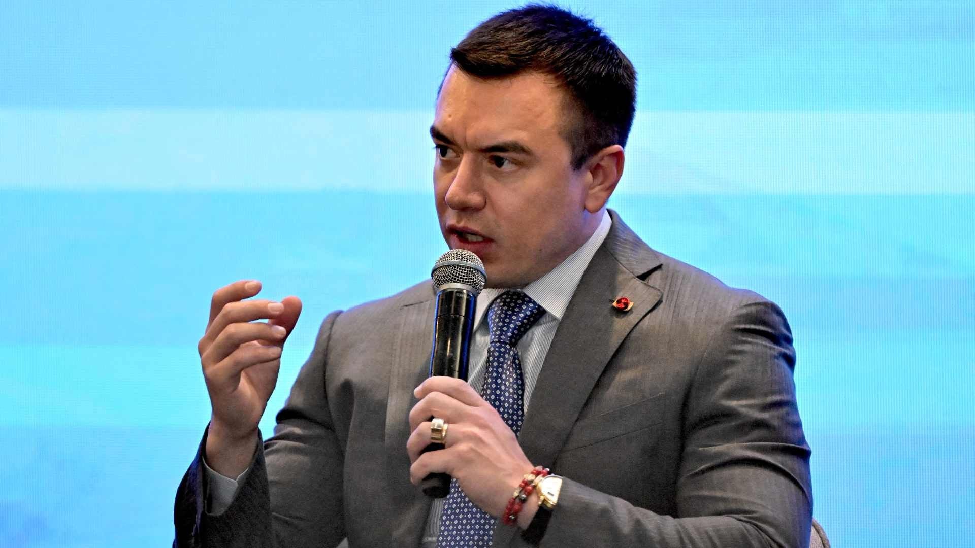 Daniel Noboa, presidente de Ecuador - Foto: AFP