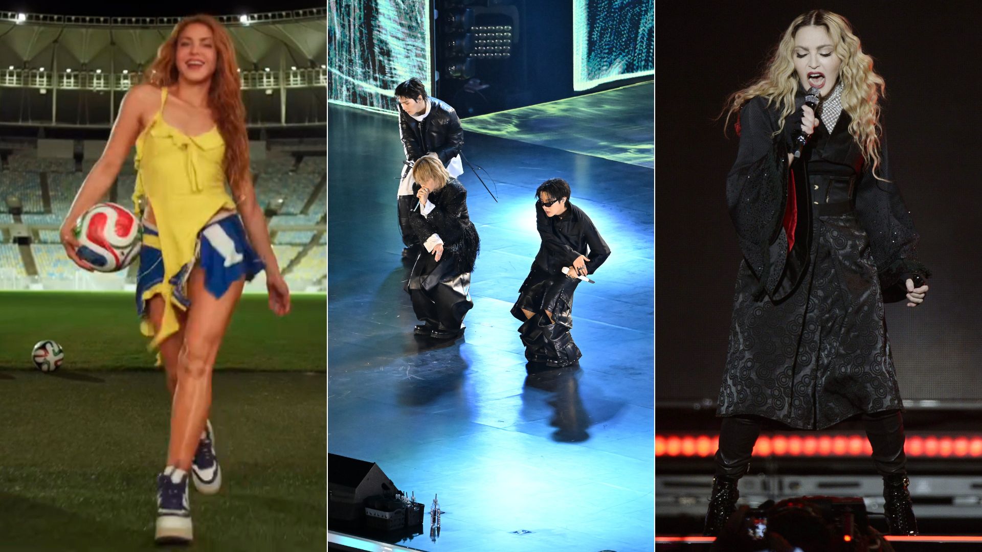 Shakira, BTS y Madonna - Fotos EFE