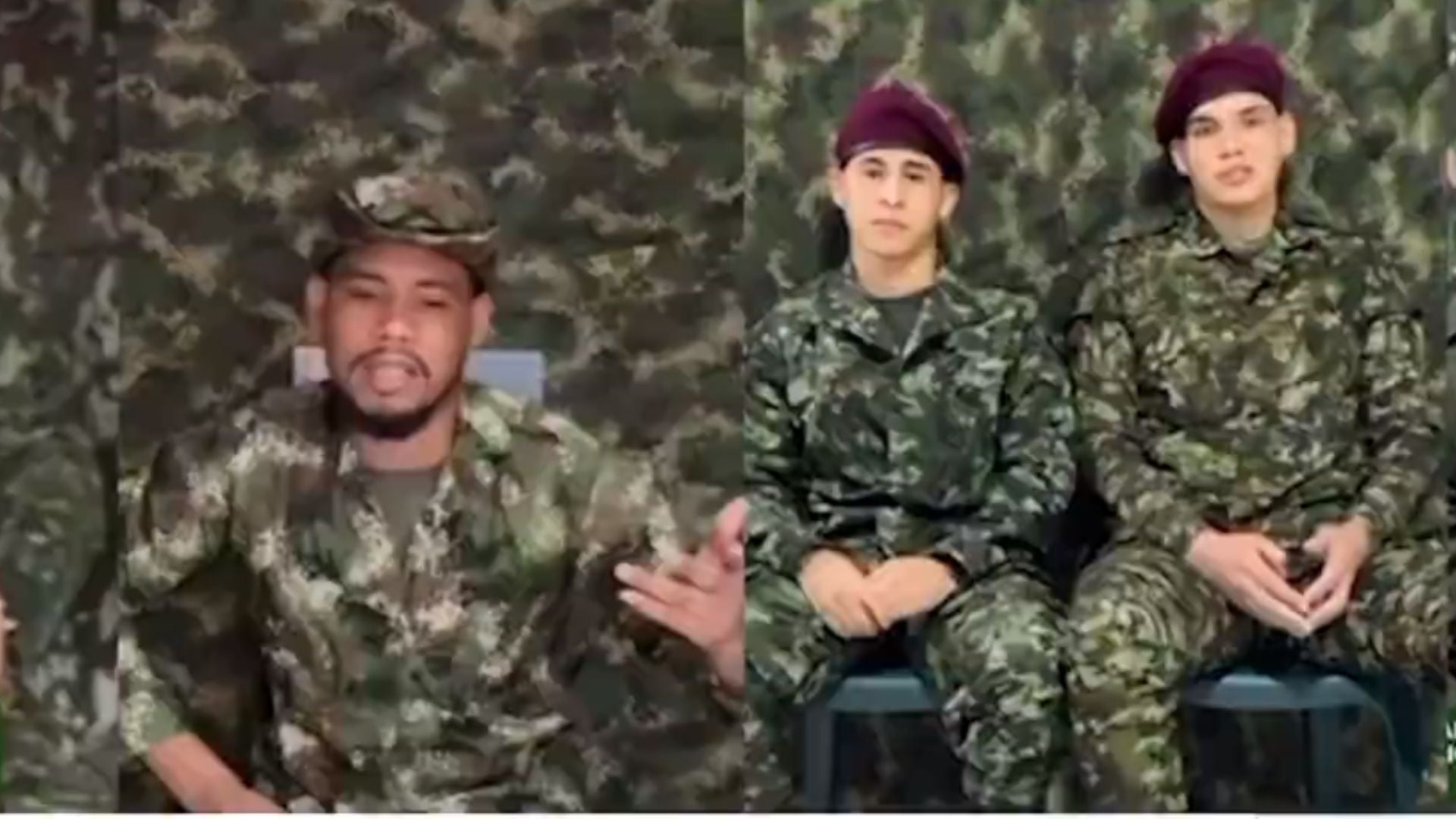 Militares secuestrados por las disidencias de las Farc - Foto captura