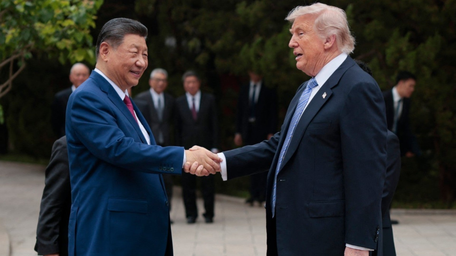 El presidente de Estados Unidos, Donald Trump, y su homólogo chino, Xi Jinping,. (AFP)