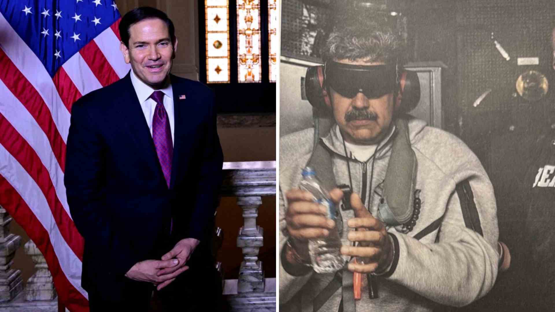 Marco Rubio y Nicolás Maduro - AFP