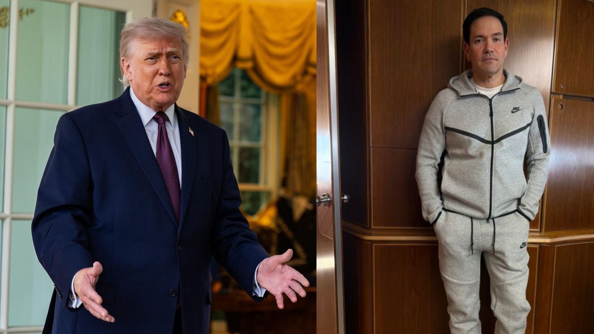 Donald Trump, presidente de EE. UU., y Marco Rubio - Fotos: EFE