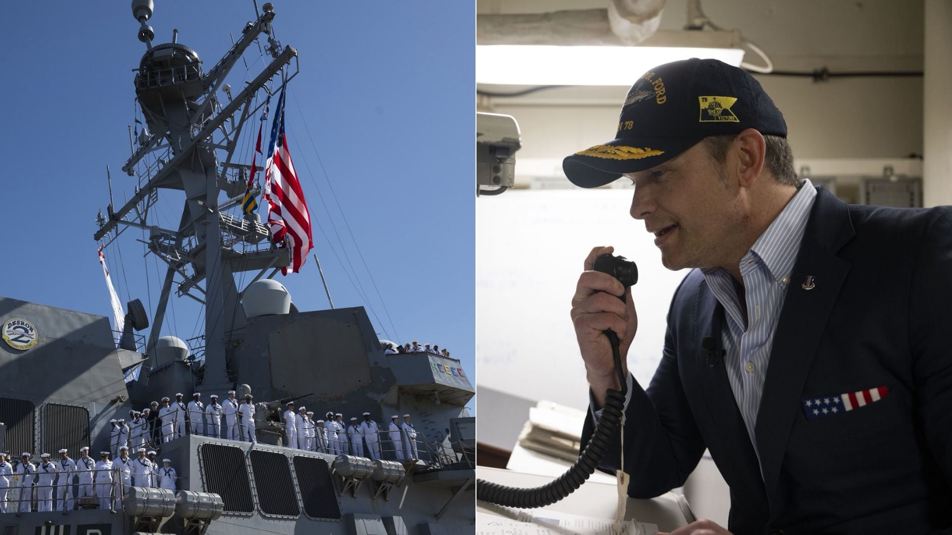 Portaviones USS Gerald R. Ford/ Pete Hegseth - Fotos X: @SecWar
