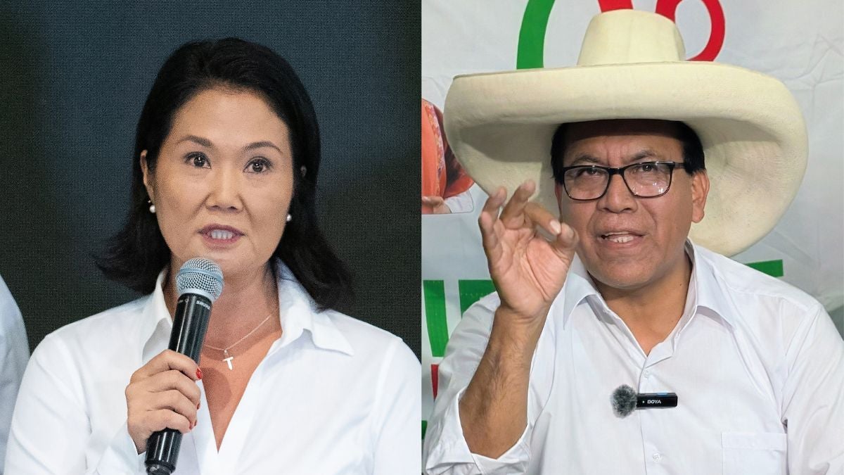 Keiko Fujimori y Roberto Sánchez (EFE)