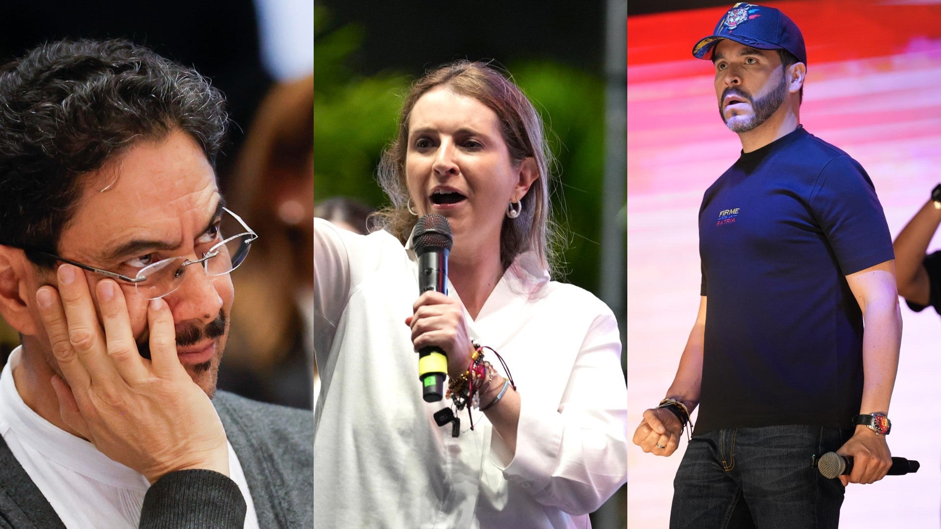 Iván Cepeda, Paloma Valencia, Abelardo de la Espriella / FOTO: EFE