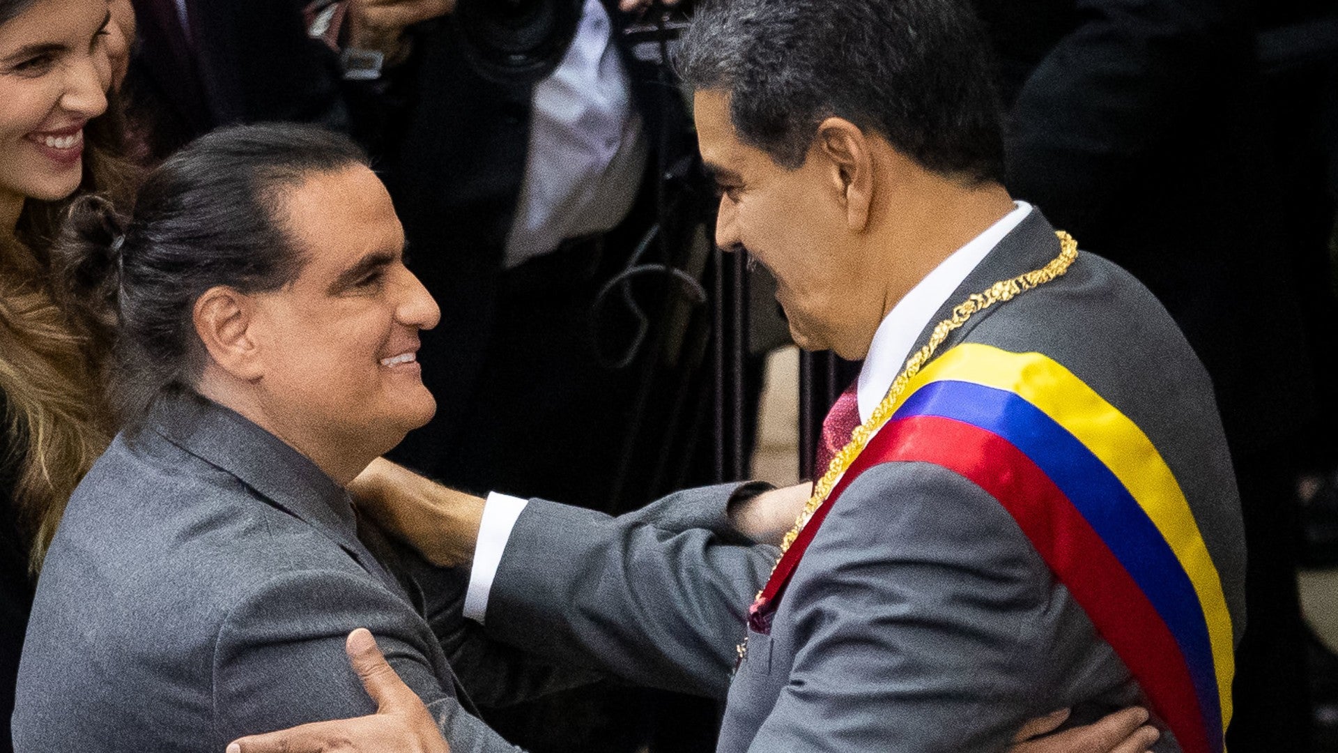 Alex Saab y Nicolás Maduro / FOTO: EFE