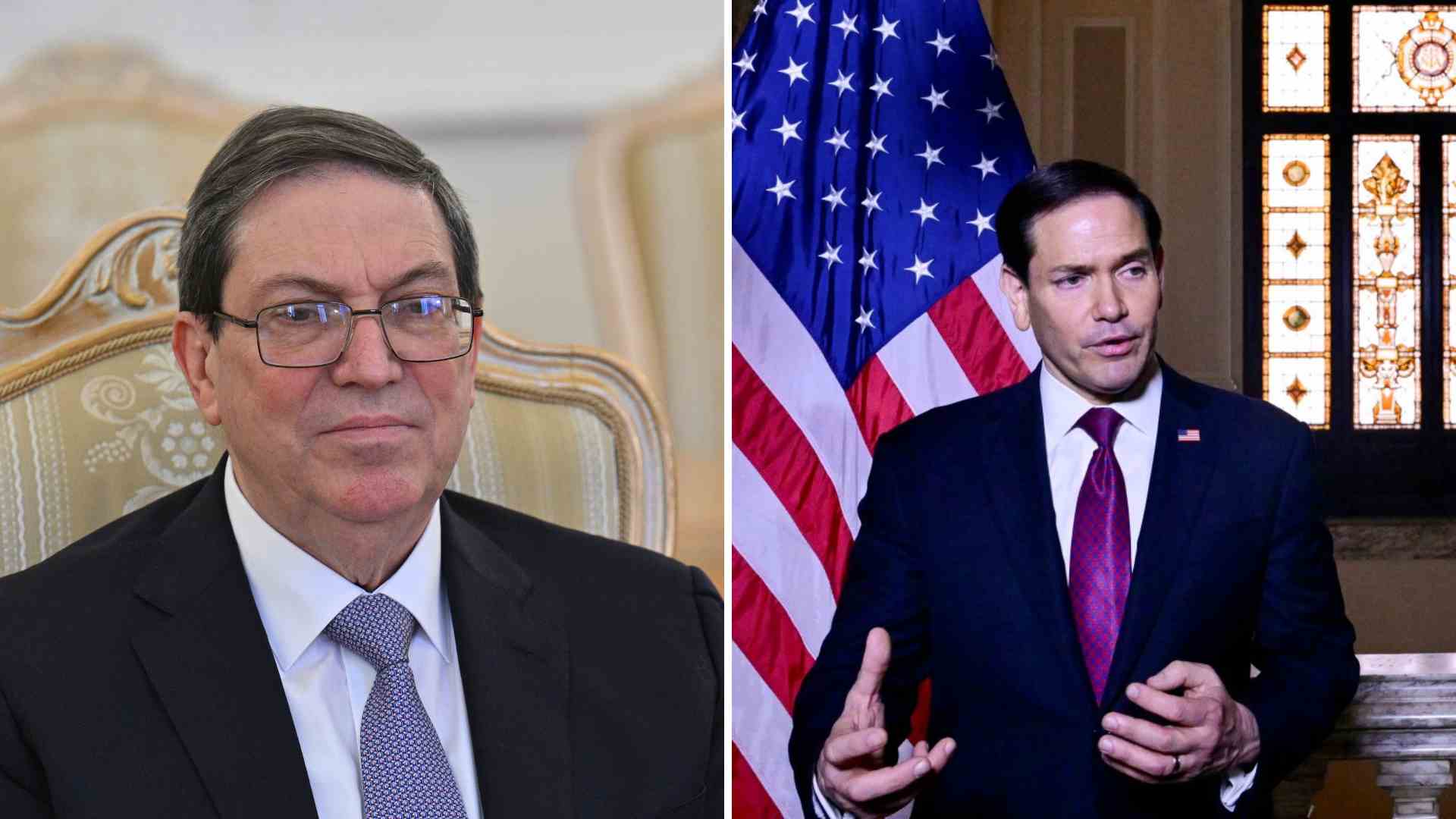 Bruno Rodríguez y Marco Rubio - Foto EFE/AFP