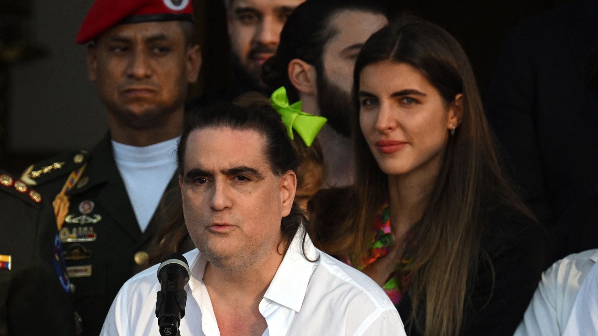 Alex Saab y Camilla Fabri - Foto AFP
