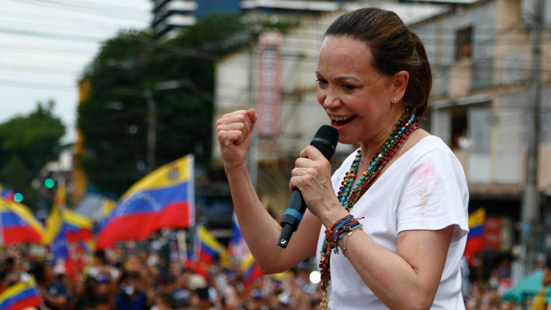 María Corina Machado en Panamá - Foto: EFE