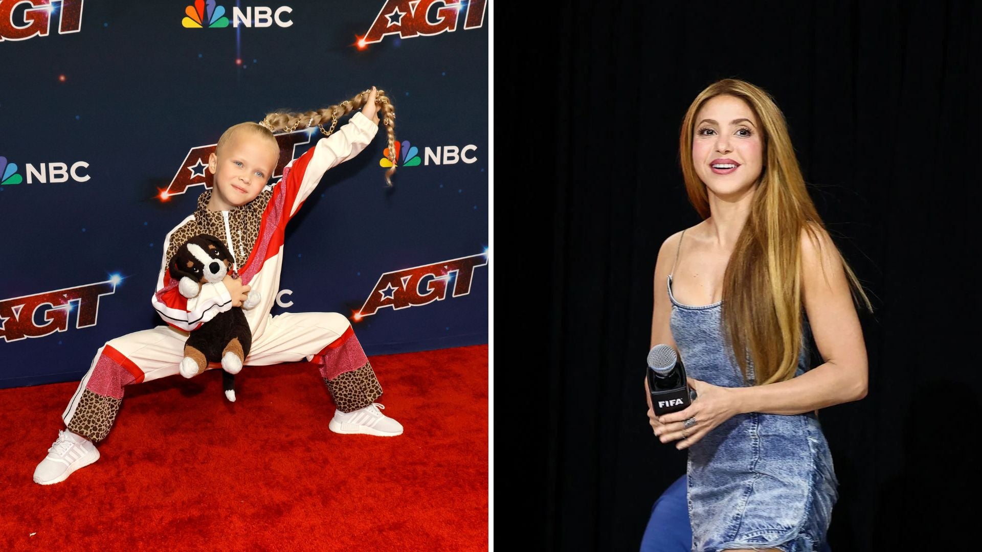 Eseniia Mikheeva, bailarina rusa / Shakira - Fotos: AFP