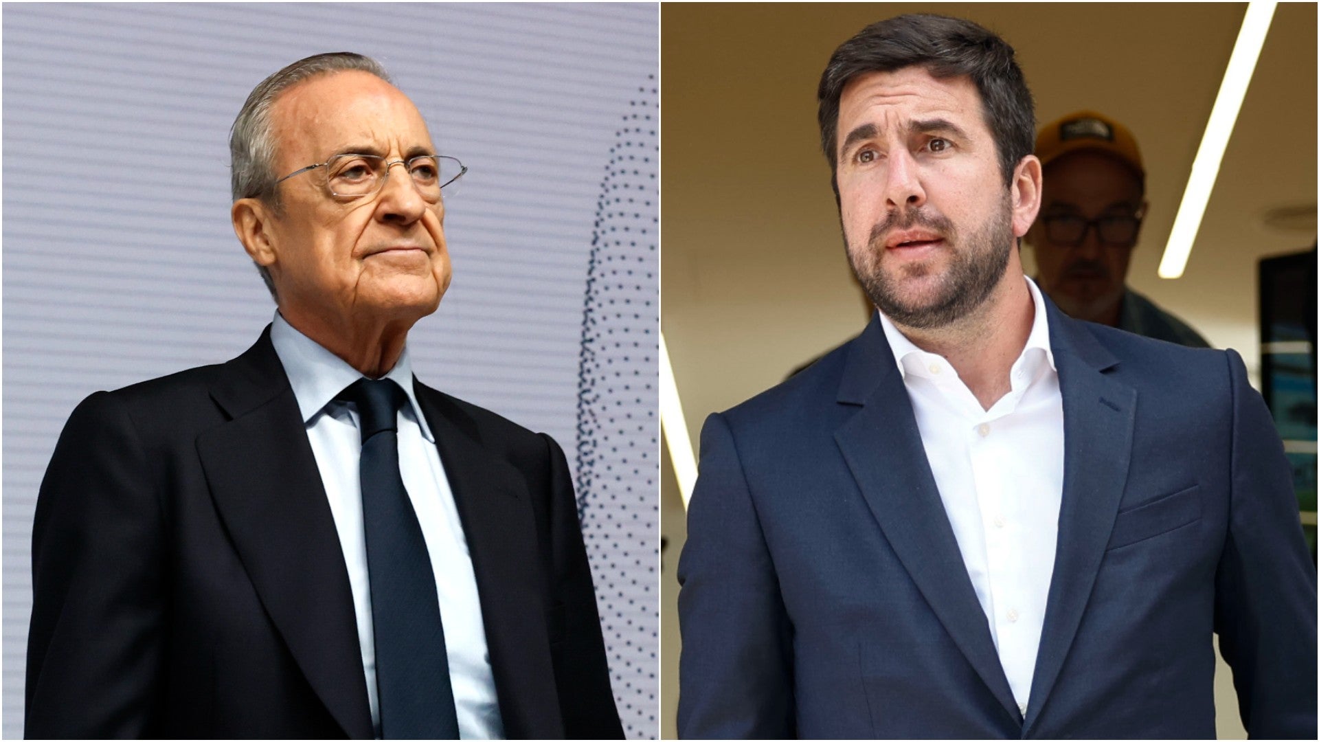 Florentino Pérez, presidente del Real Madrid / Enrique Riquelme, empresario español - Fotos: EFE