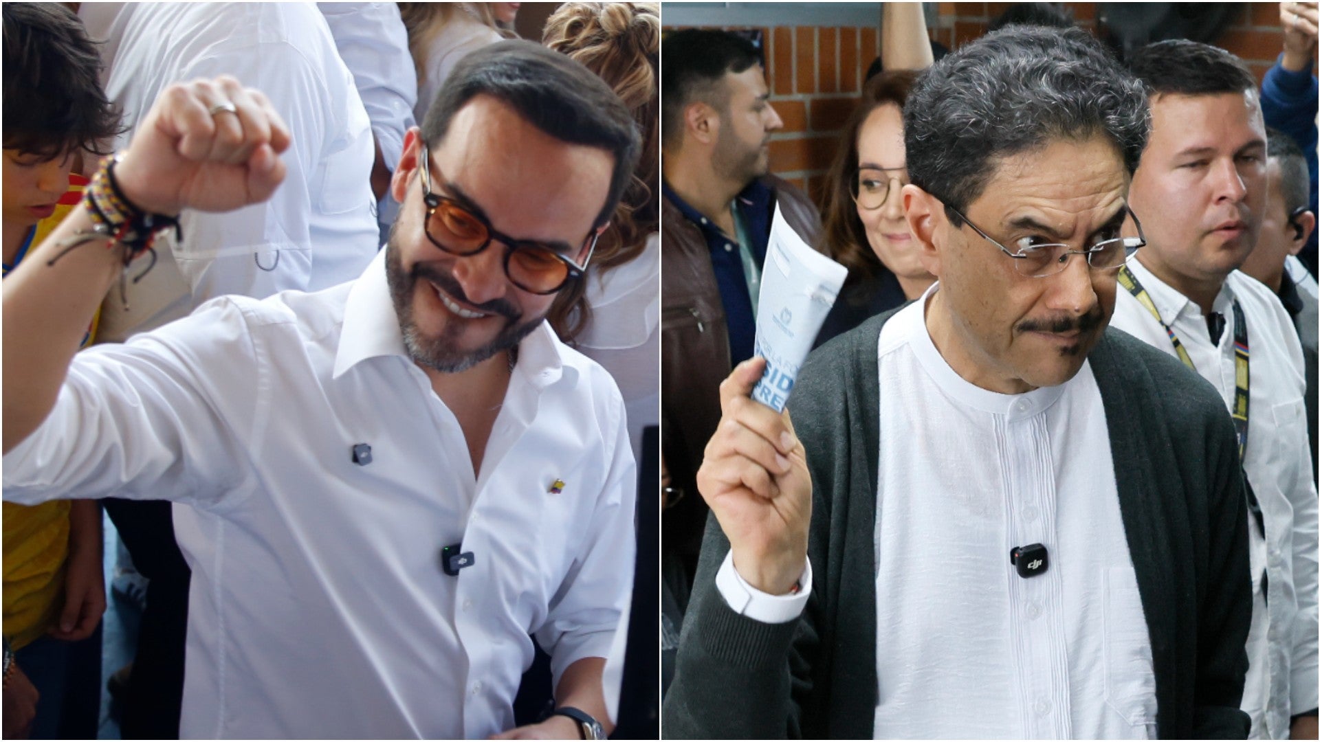 Candidatos a la Presidencia de Colombia Abelardo de la Espriella e Iván Cepeda - Fotos: EFE