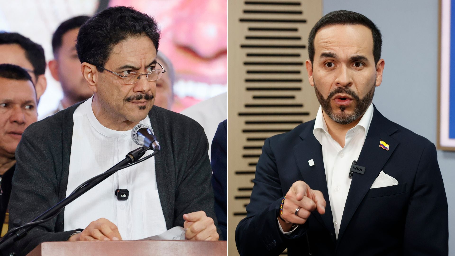 Iván Cepeda/ Abelardo de la Espriella - Fotos EFE